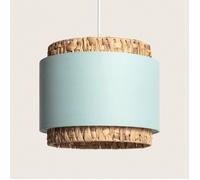 Suspension Fibres Naturelles - TECHBREY - Orleans - Vert - LED - Diamètre 35 cm