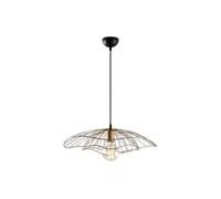 Suspension filaire en métal - D. 50 x H. 30/110 cm - Doré - ATHERIA