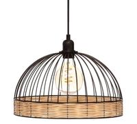 Suspension filaire ""Suwa"" métal noir D35cm - Atmosphera createur d'interieur - Noir