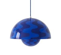 &Tradition Flowerpot VP7 Suspension Motif Bleu Cobalt/Bleu Crépuscule