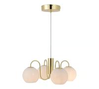 Suspension FRANCA 4-Spot métal laiton IP20 E14 - Nordlux, Intérieur