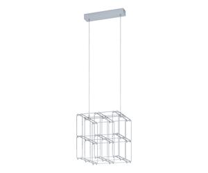 Suspension FRONTERA LED 27X0,75W en acier chrome 300x300x1500mm