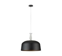Suspension FUERTE E27 3X10W en acier noir D480mm
