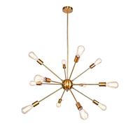 Suspension géométrique en Forme de Haricot Magique, Moderne, en métal avec Finition cuivrée, luminaires Suspendus pour Salle à Manger, luminaires Suspendus minimalistes Nordiques