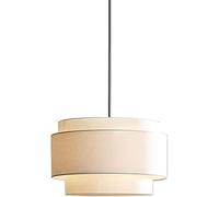 Suspension géométrique Moderne Beige, en Tissu, luminaires Suspendus pour îlot de Cuisine, Salle Manger, Chambre à Coucher, Salon