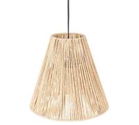 Suspension Luminaire Cône Effet Corde Ethnik - H. 95 Cm - Beige Beige