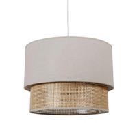 Suspension gigogne rotin beige d35