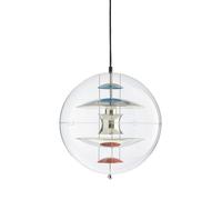 Verpan Suspension Globe Ø40 Chrome / Rouge / Bleu