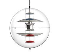 Suspension Globe Ø50 Chrome/ Rouge/ Bleu