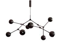Suspension Globe en forme de goutte , Noir brûlé