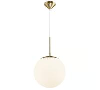 Suspension GRANT 25 verre et métal laiton IP20 E27 - Nordlux, Intérieur