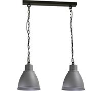 Suspension Grise Artisanale Ø27,5Cm 2-Flmg Premium Loft Table À Manger Lampe