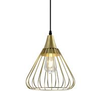 Suspension GTV TESS, plafonnier, 2516, AC220-240V, 50/60Hz, 1*E27, IP20, DIAMÈTRE 24 CM, à l'unité, doré, Gold
