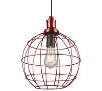 Suspension GTV VIELA - suspension boule en métal vieil or, Ø 29 cm, design loft & industriel, plafonnier décoratif, douille E27 à une ampoule