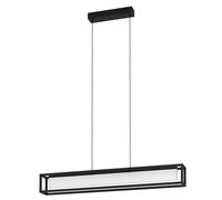 Suspension GUALAJO LED 27W en acier noir 890x100x1500mm