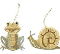 Suspension "Habitants du jardin", lot de 2