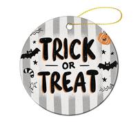 Suspension Halloween d'automne : des Bonbons Ou Un Sort Décorations Porcelaine Noël Pendentif pour Vacances Magasins Fête