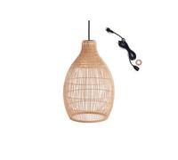 Suspension HOLIDAY Extérieure Polyrotin Beige H42cm