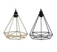 Suspension Home ESPRIT Noir Doré Métal 50 W 28 x 27 x 34 cm [2 Unités]