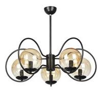 Suspension Hunstanton 54 x 65 x 65 cm 5 x E14 noir [lux.pro] Noir G