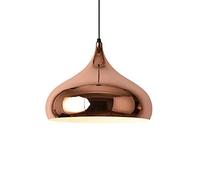 Suspension Industrielle Circulaire En Or Rose, Luminaire Décoratif Pour Îlot de Cuisine, Montage Semi-Encastré, Led, 1 Lampe, Pour Restaurant, Salon, Bar/Un/C