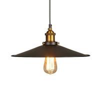 Suspension Industrielle en Fer forgé, culot E27, Abat-Jour à tête Unique, luminaire décoratif de Plafond, idéal pour Un Restaurant, Un Bar ou Une Ferme