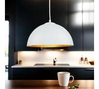 Suspension industrielle or blanc mat Ø35cm lampe ronde E27 salle à manger salon loft lampe suspension industrielle lampe suspendue