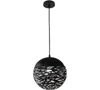 Suspension Industrielle rétro en Fer et métal, Lampes suspendues Noires pour Chambres à Coucher, Cuisine, îlot, Lustre à Cage métallique, plafonnier, projecteur E27, Suspension réglable pour
