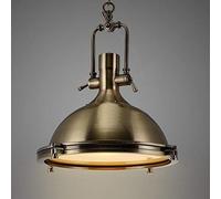 Suspension Industrielle Vintage Russe, Finition chromée, Lustre en métal Lourd, Lampe Suspendue rétro, Montage encastré, chaîne, Abat-Jour, Base E27, pour Cuisine, loft, Bar, café, Salon.