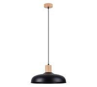 Suspension INDY 1xE27 15W SL.1324 Sollux Lighting avec abat-jour noir et élément