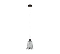 Suspension KARHOLD E27 1X60W en acier marron antique D180mm
