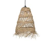Atmosphera – Suspension Lahys – Paille tressée D.28 x H48 cm – Beige