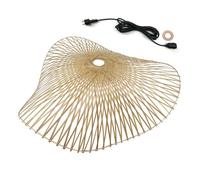 Lumisky Suspension extérieure sur secteur LAIA OUTDOOR CABLE – Bambou naturel bohème, câble 5 m
