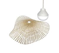 Suspension LAIA NOMAD en bambou naturel style bohème avec ampoule LED blanc/RGB nomade