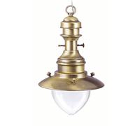 Suspension Laiton Verre Ø32cm IP43 Robuste Maritime Extérieur Lampe Terrasse