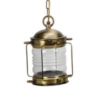 Suspension Laiton Verre Maritime Robuste Ø26cm Extérieur Lampe Terrasse Balcon