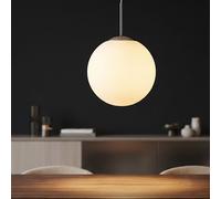 Suspension Lampe À Manger Pendentif En Verre Boule Opale Écran Satiné 1xE27