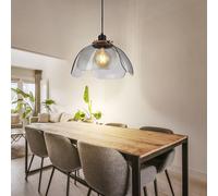 Suspension Lampe À Pendre Lampe De Salon Noire En Forme De Fleur D 34 CM