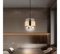 Suspension Lampe À Pendre Plafonnier Laiton Verre Table À Manger Cuisine H 120Cm