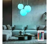 Suspension Lampe À Pendule RGB LED Avec Télécommande Dimmable 3 Braches