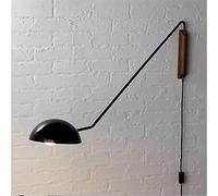 Suspension Lampe Bedroom Wall Lights, Sconces, Creative Designer up/Down Bowl Shade Sconce Plug-in Mounted Reading Lamp Single Light with Swing Arm Compatible with Study Room Dining Ro