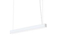 Suspension Lampe Blanche B: 95 Cm Inclus T8 LED Chaud 3000 K 2300 Lm Allongée