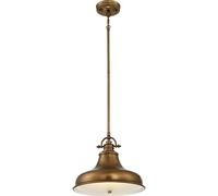 Elstead Lighting Emery lampe suspendue 1x60 W laiton QZ-EMERY-P-M-WS