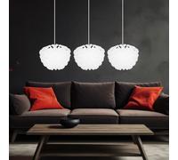 Suspension Lampe De Salle À Manger 3 Flammes Lampe De Salon Blanche H 120 Cm