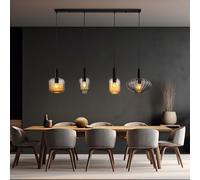 Suspension Lampe De Salle À Manger 4-Flamme Verre BigLight