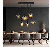 Suspension Lampe De Salle À Manger 6 Braises En Verre BigLight