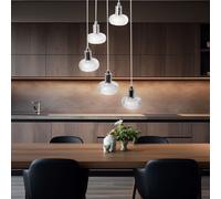 Suspension Lampe De Salle À Manger En Verre Lampe De Salon 5 Braises H 120 Cm
