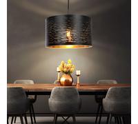 Suspension Lampe De Salle À Manger Noir Or Lampe De Salon H 120 Cm
