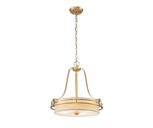 Suspension lampe de salle à manger verre acier laiton crème 4 lampes