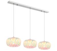Suspension Lampe de salon Réglable en hauteur Chrome Métal 95 cm